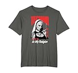 tee shirt musically Techno Nun La techno est ma religion, la techno est plus qu'un simple genre. Il existe de nombreux sous-genres techno différents tels que Speedcore, Gabber, Frenchcore, Schranz, Hardtekk, Breakcore, Cybergrind, Industrial Hardcore et bien d'autres styles