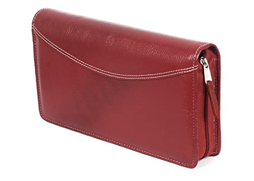 Image of Sukeshcraft Leather unisex-adult Business Card Holders(Cherry Leather)