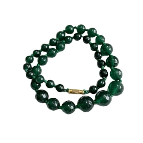 Collier de perles de jade émeraude naturelle haut de gamme fait main LKBEADS