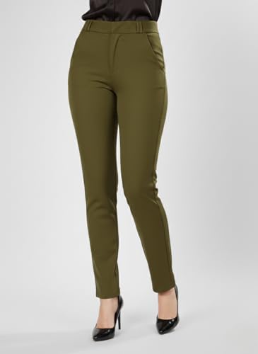 Image of modny Formal Trousers for Women Premium Polycotton, Regular Fit, Straight Pant for Girls | Ideal for Office, College & Professional Wear