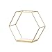 Livecitys Support Hexagonal Multifonctionnel Mural créatif géométrique étagère hexagonale Doré M