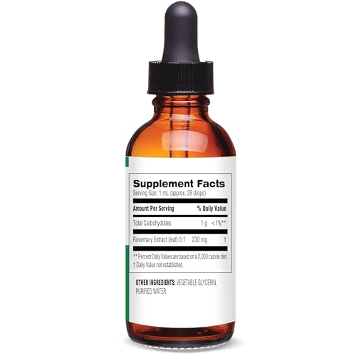 Image of Botanic Choice - Rosemary Leaf Liquid Extract - Alcohol Free, Gluten Free - Fast Acting Supplement Drops - Easy to Use Dropper - 1 Fluid Ounce