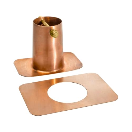 Monarch Rain Chains Gutter Adapter – Standard Adapter with Brass Bolt for Chain Installation, Pure Copper Rain Chains for Gutters Mount, Rust-Resistant Drainage Mount for Roof Downspout Chain