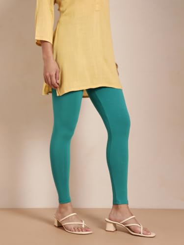 Image of TWIN BIRDS Women Viscose Ankle Leggings | Stretchable Kurti Wear Bottom