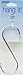 InterDesign 2.4 in. H x 3/4 in. W x 8.1 in. L Chrome Closet Hook 1 pk