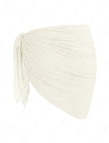 Image of ZAFUL Boho Beach Cover Ups for Women Sarong Coverups Sheer Bikini Chiffon Wraps Skirts for Swimwear