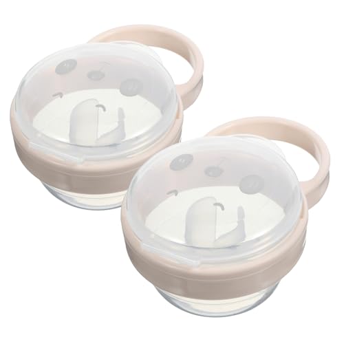 KESYOO 2Pcs Cute Pacifier Holder Case Travel Friendly Storage Container for Pacifiers Adorable Design with Hanging Feature for Keeping Pacifiers Clean and Organized