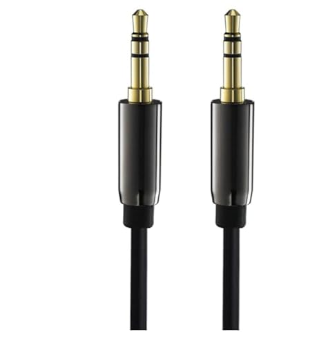 3,5 mm AUX Kabel 1 Meter lang, NECESPOW AUX Audiokabel Stecker auf Stecker, für Kopfhörer Autoradios Smartphones Tablets Autoadapter FM Transmitter Cover