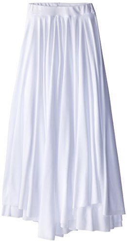 Eurotard 13674c Child Triple Panel Lyrical Skirt,White,One Size Fits All
