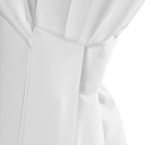 Eurofirany GARDEN Outdoor Curtain with Tab Top - 1 pc. Velcro Fastener, Sun Protection, Privacy Screen, Windproof, Waterproof Curtain for Patio, Gazebo, Pergola, Porch, W61 x L79, White - Image 7