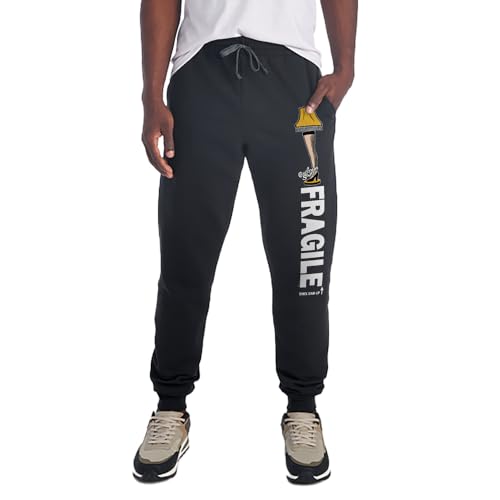 A Christmas Story Leg Lamp Fragile Unisex Jogger Sweatpants with Pockets for Men and Women Black Medium