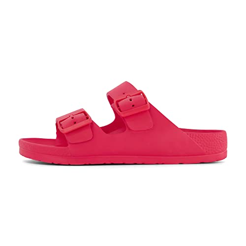 CUSHIONAIRE Womens Emily EVA comfort footbed Sandal with +Comfort Red 8