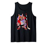Diseño de unicornio para jugar a hockey sobre hielo o para animar a un torneo de campeonato de hockey sobre hielo. Divertida ropa de hockey para un jugador de hockey sobre hielo, entrenador de hockey sobre hielo y orgullosos fanáticos del hockey canadiense. Obtén la impresión de hockey sobre hielo con la bandera nacional de Canadá.