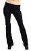 Vivian's Fashions Yoga Pants - Full Length, Misses Size (Black, L)