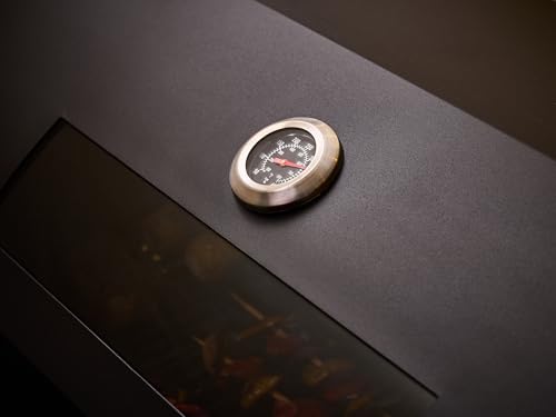 Fire Mountain Everest Pro 5 Burner Premium Gas BBQ, Outdoor Barbecue Grill, 4 Main + 1 Side Burner, Lid with Glass Window and Built-in Thermometer, Family Sized Cooking Area for Large BBQ