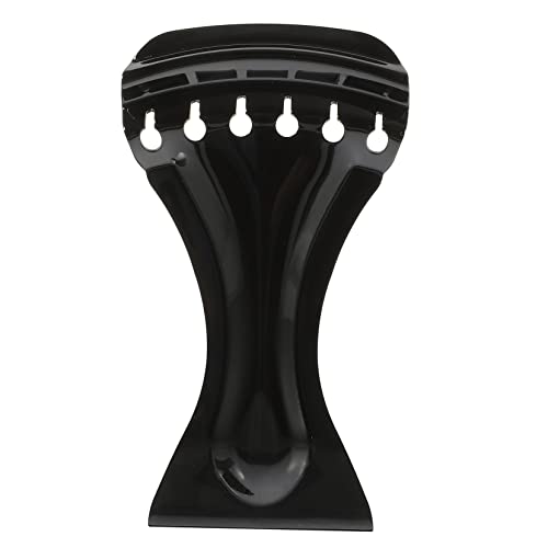 NULYLU Banjo Resonator Hardware Tailpiece for Guitar Zinc Chrome Plated Black 6 String Tailpiece Replacement