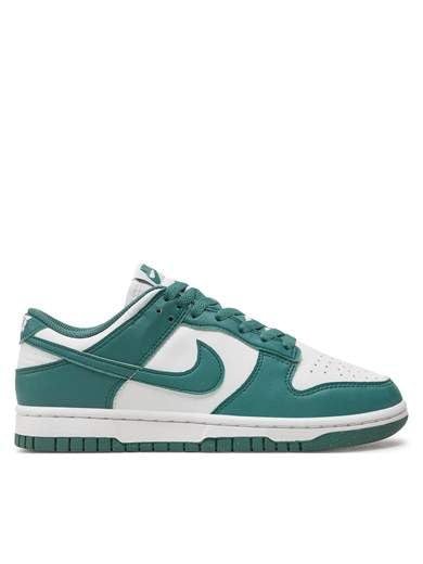 Image of Nike Dunk Low SneakerWomen's, White Green, 12