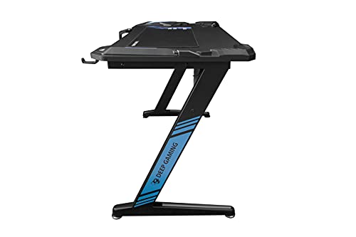 Tavolo Gaming PC, Legno Compensato, 118 x 670 x 185 mm - Scrivania Gaming - Immagine 7