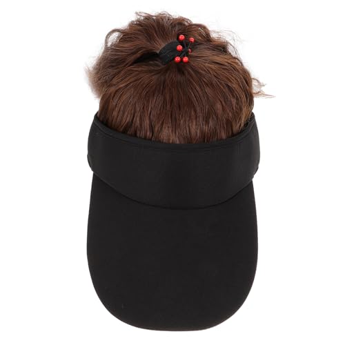 Casquette de baseball pour femme avec perruque pour dissimuler et protéger