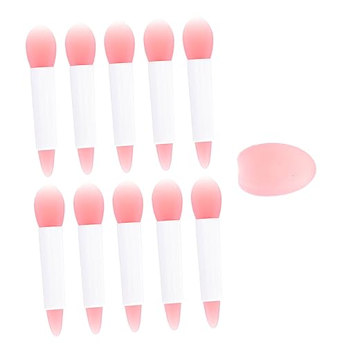 TOVINANNA 11-piece Silicone Lip Set Lip Applicator Tools Cosmetics Lipstick Applicators for Women Portable Case