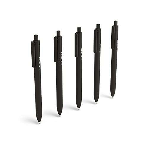 Image of TRU RED Retractable Gel Pens, Fine Point 0.5mm, Black Ink, 15 Pack - Quick‑Dry Pens for Precise, Smear‑Free Writing