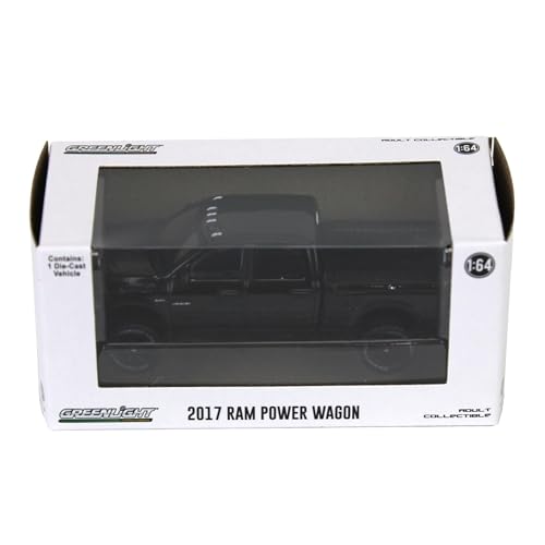 Camioneta Dodge Ram 2500 Power Wagon 1:64 Negra miniatura 5