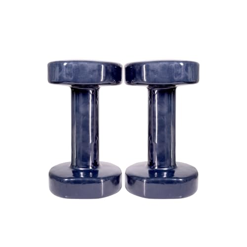 Image of Vinyl Dumbbells Set of 2 for Men & Women | Anti-Slip Fixed Weight Exercise Dumbbells for Home Workout, Gym, Fitness, Strength Training, Yoga & Aerobics (5KG PACK OF 2)(TOTAL 10KG)