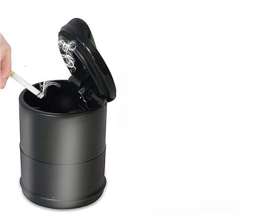 Ceniceros De Coche Con Tapa Para AAA, Extraíble Fácil limpiarcenicero Sin Humo Cenicero Autoextinguible Portátil