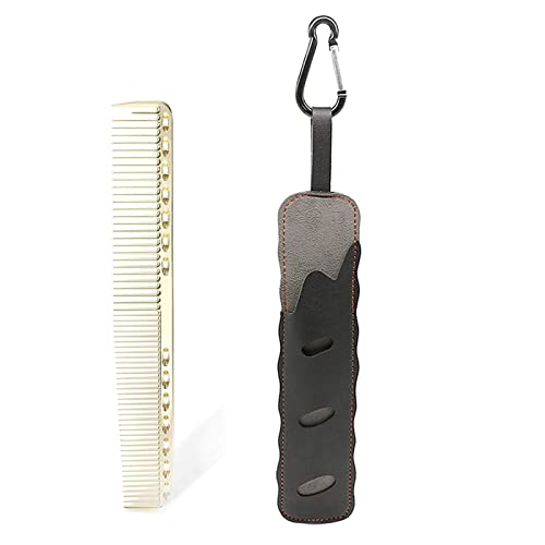 Mythus Titanium Haircut Comb Antistatic Hairdressing Comb Durable Metal (Gold)