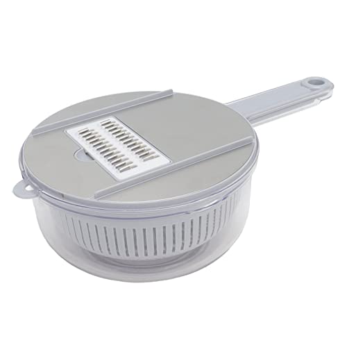 Rallador de verduras versátil con juego de 10 piezas y cuchillas afiladas de acero inoxidable 4