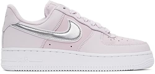 Nike Damen Air Force 1 Schuhe, Venedig/Metallic Silver, 41 EU, Metallic, Silber, 40 EU