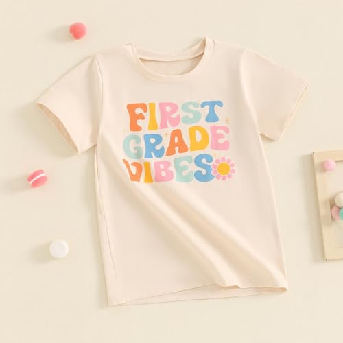 Toddler Boy Girl Short Sleeve Back to School Shirt First Day of School in My Pre School Top Kindergarten Shirts3