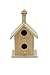 Creative Hobbies® Mini 4 Inch Tall Birdhouse - Set of 4 Styles, Small Unfinished Wood Ready to Paint or Decorate