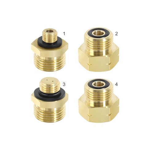Gasflaschen Adapter aus Messing Gas Adapter Zum Anschluss von Druckreglern...