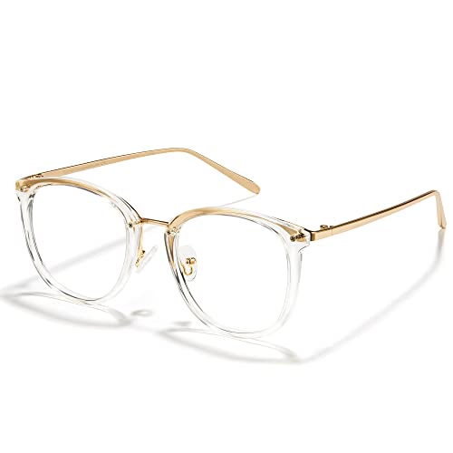 Image of Cyxus Stylish Blue Light Glasses for Woman, Lightweight Computer Glasses for Screen Time Anti Eye Strain for Work, Daily Use