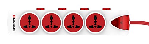 Image of Goldmedal I-Design 4X1 Power Strip with 4 International Sockets,Master Switch,Indicator and 2-Meter