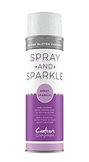 Crafter's SPR-SPK-SLV Companion Spray & Sparkle - Silver, 17.5 x 4.2 x 4.2 cm