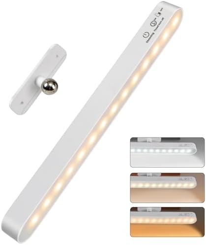 Luz de Mesa Regulável 10W, Luminária de Parede com 3 Cores e 28 L...