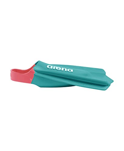 Arena Unisex Adult Powerfin Pro Ii Swim Training Fins Men And Women Silicone Short Blade Flippers Left/Right Customized, Calypso Bay, Size 6-7 #TOP3