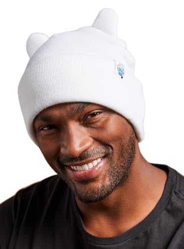 BoxLunch Adventure Time Figural Finn Cuff Beanie Exclusive Bright White