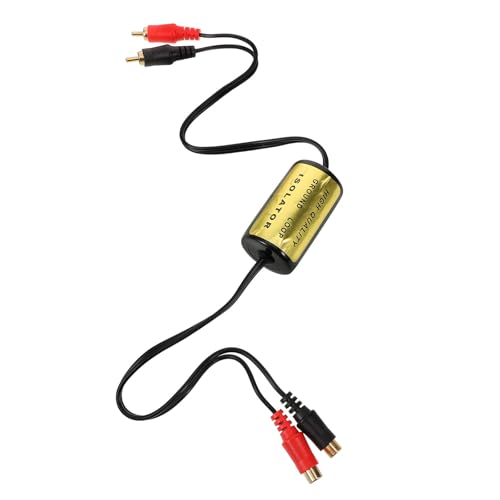 Aislador de ruido RCA para coche que elimina interferencias de bucle de tierra sin alimentación