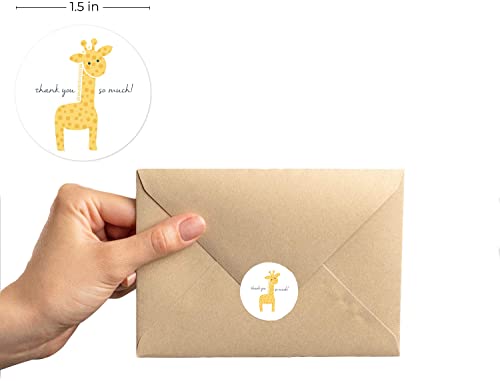 Cute Animals Thank You Stickers,Round 1 Inch 500 Labels Per Roll Animals Series Stickes,Thank You Label For Birthday Gift Envelope Closing Kids Toys Teacher Reward Stickers. #TOP3