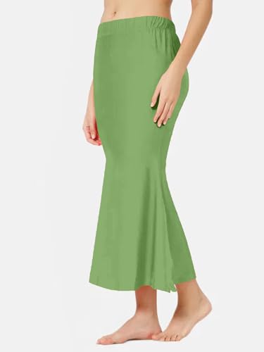 Image of Selvia Women's Lycra Blend Solid Elastic Side Slit Straight Saree Shapewear Petticoat || Saree Shapewear for Women|| Saree Petticoat for Women