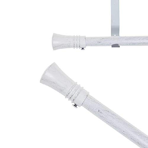 DCASA Barra Cortina 120-210Cm Blanco Decap.