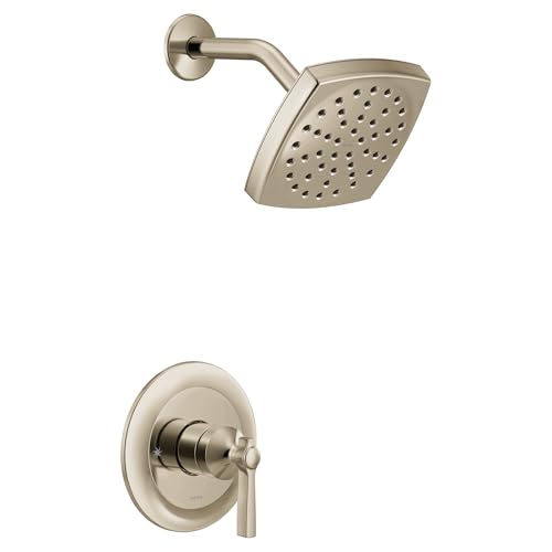 Kit de grifería para ducha Moen UTS3912EPNL Flara M-CORE 3-Series de una sola palanca, acabado níquel pulido, válvula no incluida miniatura 1