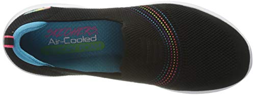 Skechers Women's Athleisure Sneaker, Black/Multi, 5.5 US medium