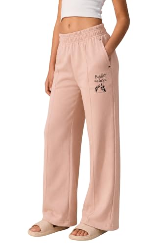 Image of Alan Jones Clothing Girl's Wide Leg Fit Mid Rise Track Pant