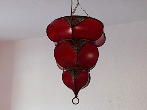 Marokko orientalische Decken Lampe Leuchte Henna Leder - 905386-0010