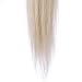 Y.J TAILS Horse Tail Extensions with Natural Loop Top, Australian Style, Tapered Bottom, 28-30 inches Long and Single Thickness 3/8 lb Weight (Pure White)