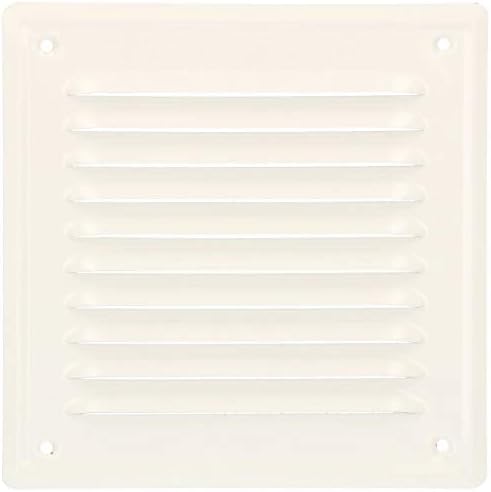 KOTARBAU® Air Vent Grille Cover 165 mm x 165 mm (6.5 x 6.5 inch) White Galvanized Steel Duct Ventilation Mesh Insect Protection Louver Powder Coated - Image 3